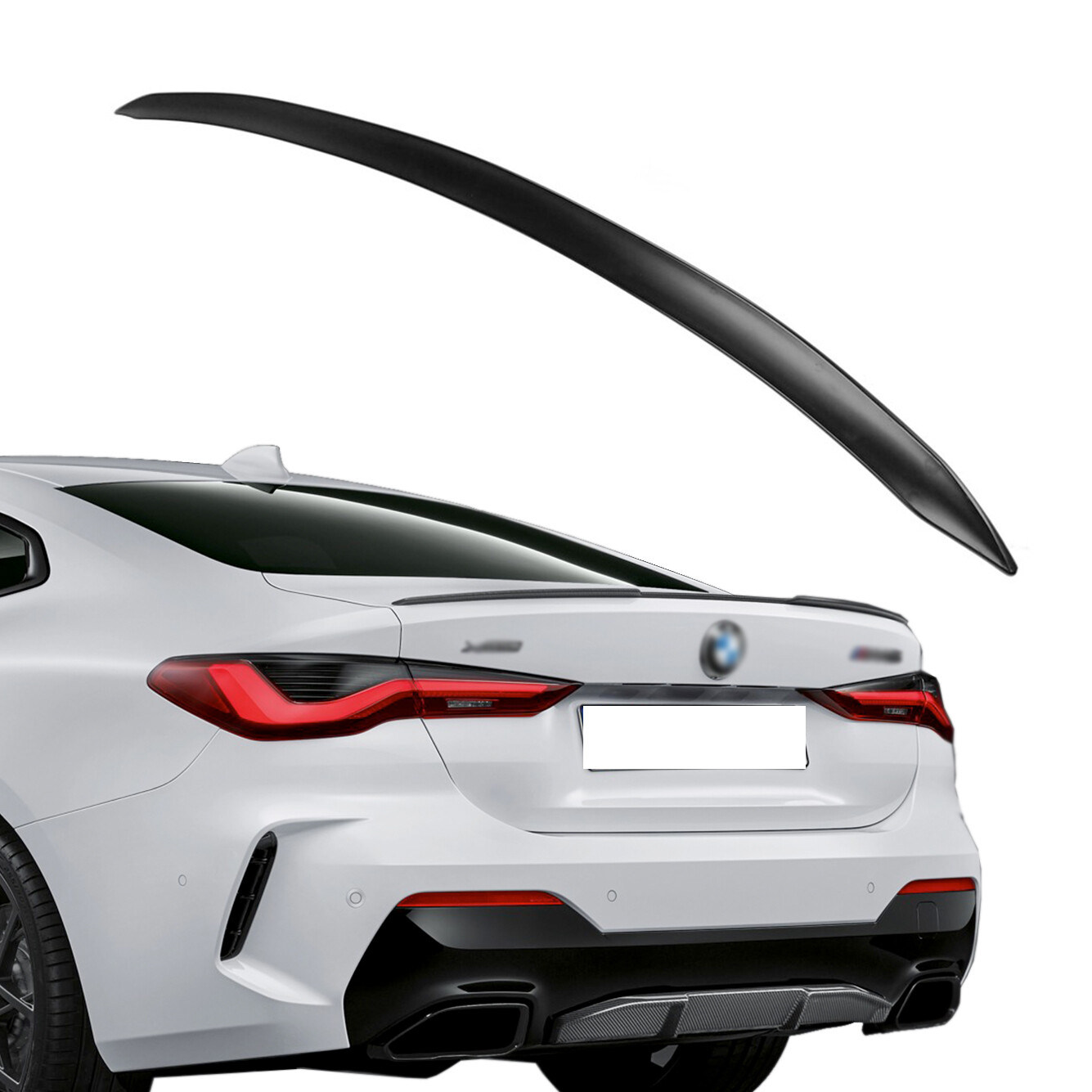 Spoiler Fits for BMW G22, G82, Type 420i, 430i, Sapphire Black 475, From ABS, Au