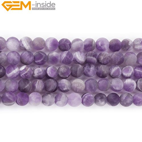 Natural Matte Aquamarine Mookaite Round Loose Spacer Jewellery Making Beads 15" - Picture 184 of 534