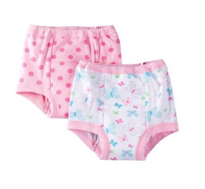 Gerber Toddler Girls 2-Pack Pink Butterfly Training Pants Size 3T Baby Clothes