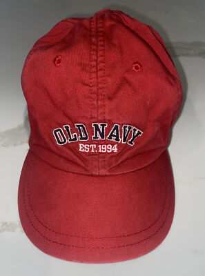 OLD NAVY Red Adjustable Kid's Baseball Ball Cap Hat Kids