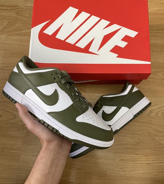 zapatos nike dunk low medium olive
