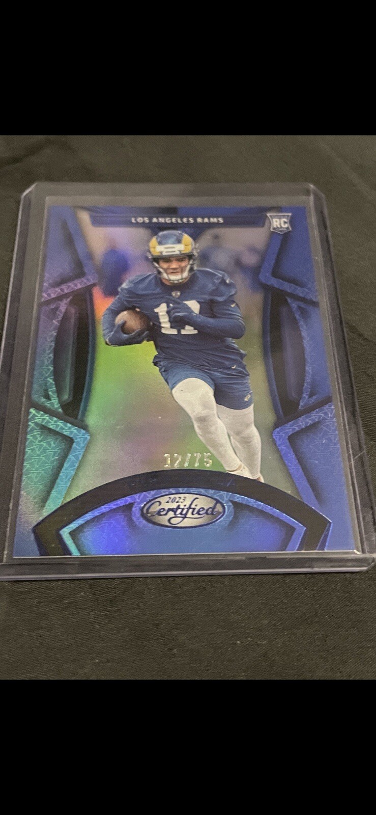 2023 Certified Rookies Mirror Blue /75 Puka Nacua Rookie # 143