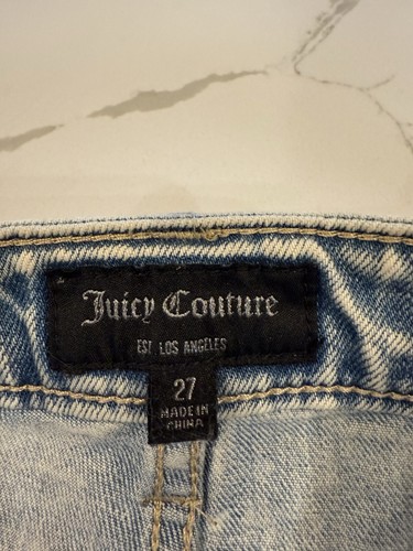 NEU Juicy Couture Jeans mit Strass Kettenakzenten Damen Gr. 27 - Bild 5 von 8