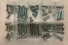 Assorted  Steel Machine Screw UNF Pozi Phillips Pan and Countersink Head