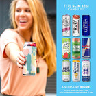 Slim Can Cooler Sleeves (12-Pack) Soft Insulated Koolie for White Claw Seltze.