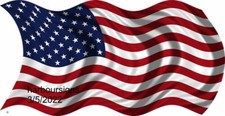 American Flag RV DECAL HiRes CHOOSE YOUR SIZE Car RV Truck Sticker