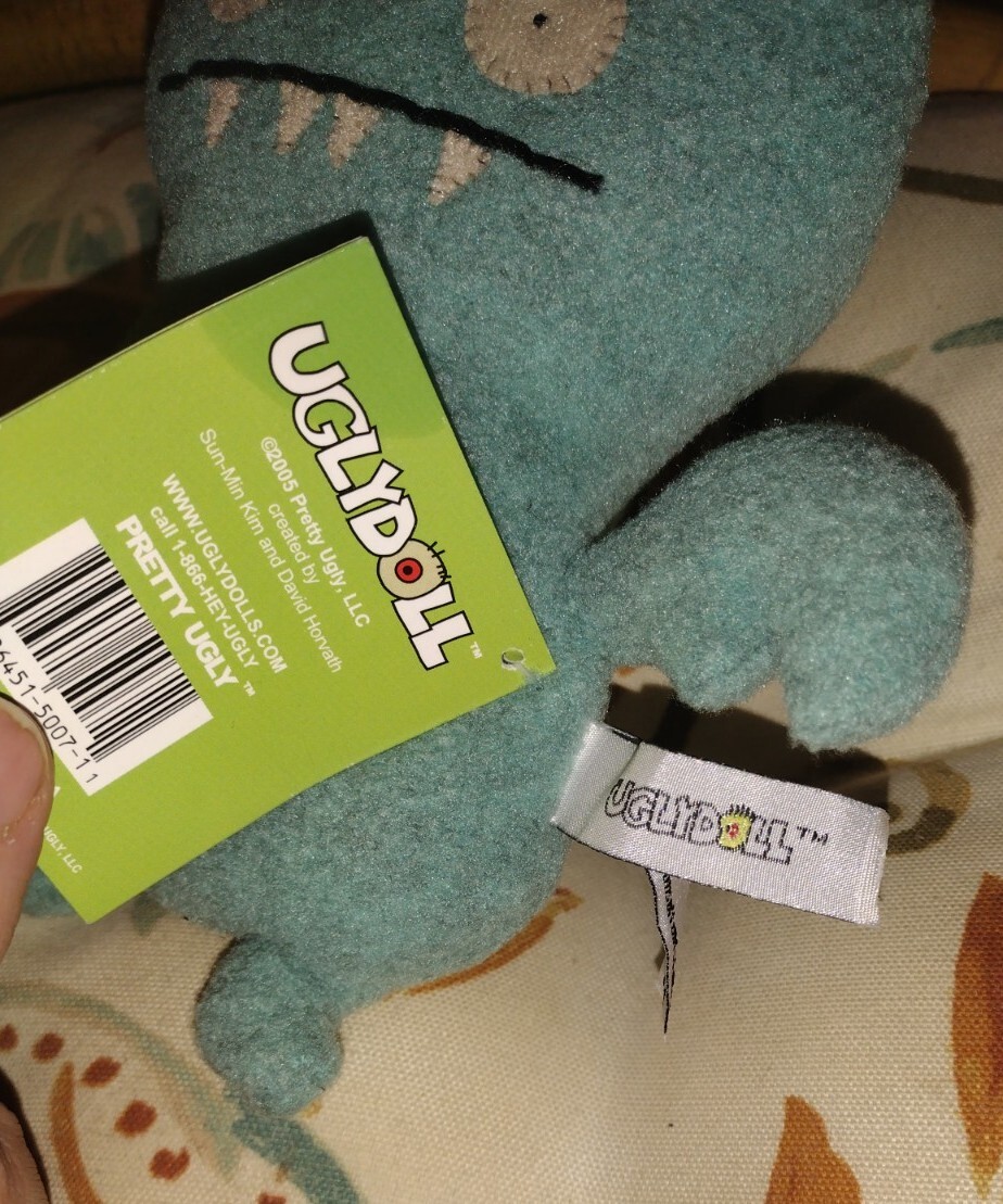 UglyDoll Ice Bat Vintage Plush Stuffed Animal Small Mini Toy 7