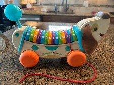 Leap Frog Alpha Pup Musical Talking Alphabet Pull Along Toddler Learning Toy