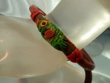 COOOL Honduras Signed Hand Made Work of Art Fish Vintage Very FUN Bracelet 901f1
