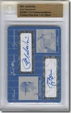Joba Chamberlain * JAY BRUCE * Autograph Rookie Auto Plate BGS 1/1
