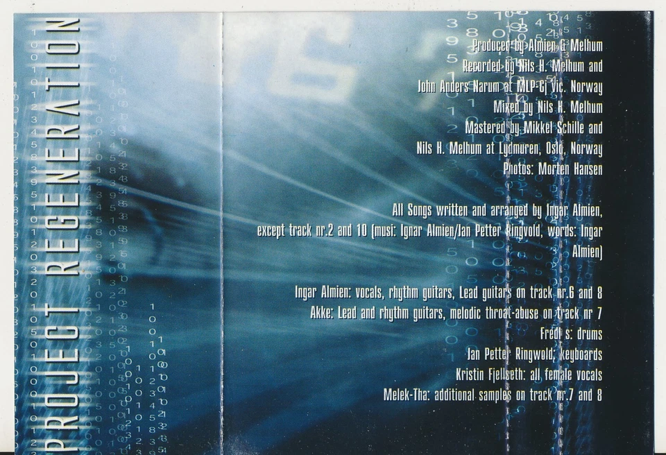 Crest Of Darkness Project Regeneration 2002 Cassette Made in Ukraine NM  metal Foto 2 de 4