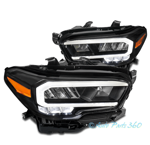 For 20-23 Toyota Tacoma Limited|TRD Full LED DRL Headlights Headlamps Lamp Black - Picture 1 of 12