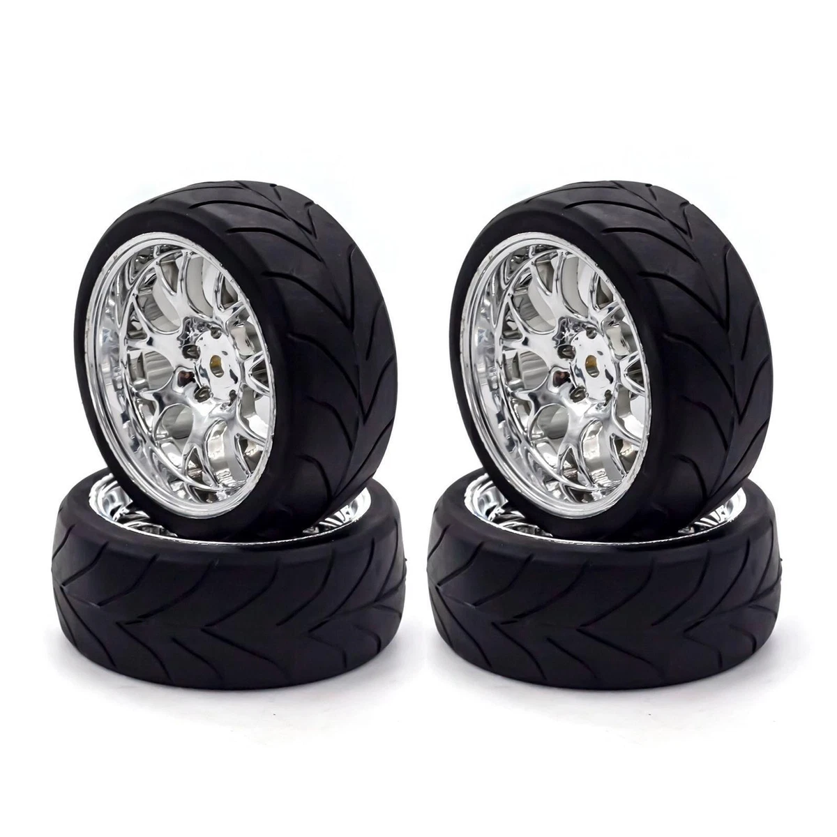 Pneumatico In Gomma Per Auto RC, 4 Pezzi Pneumatico Con Suola Di Larghezza 20 Mm Per Camion Trattore Tamiya 1/14 Auto RC Nero Accessori Per Modelli Di Auto - Foto 7