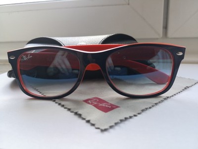 Ray-Ban New Wayfarer Color Mix RB2132   Blau/Orange