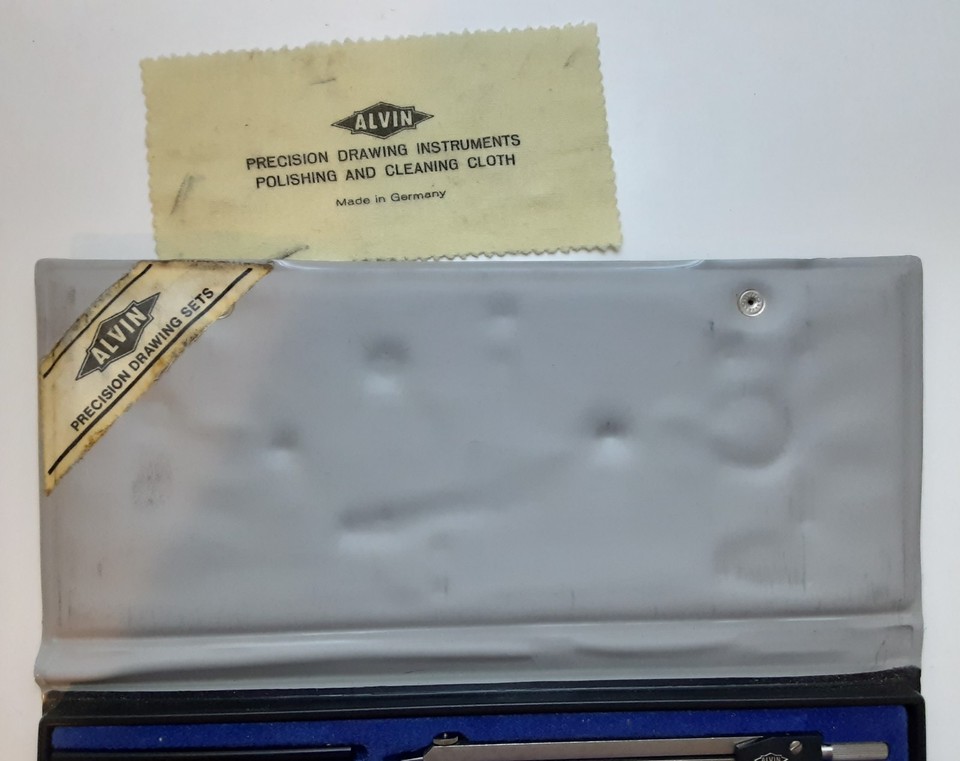 Alvin Precision Drawing Instruments Set in Case Compass 995B Germany | eBay