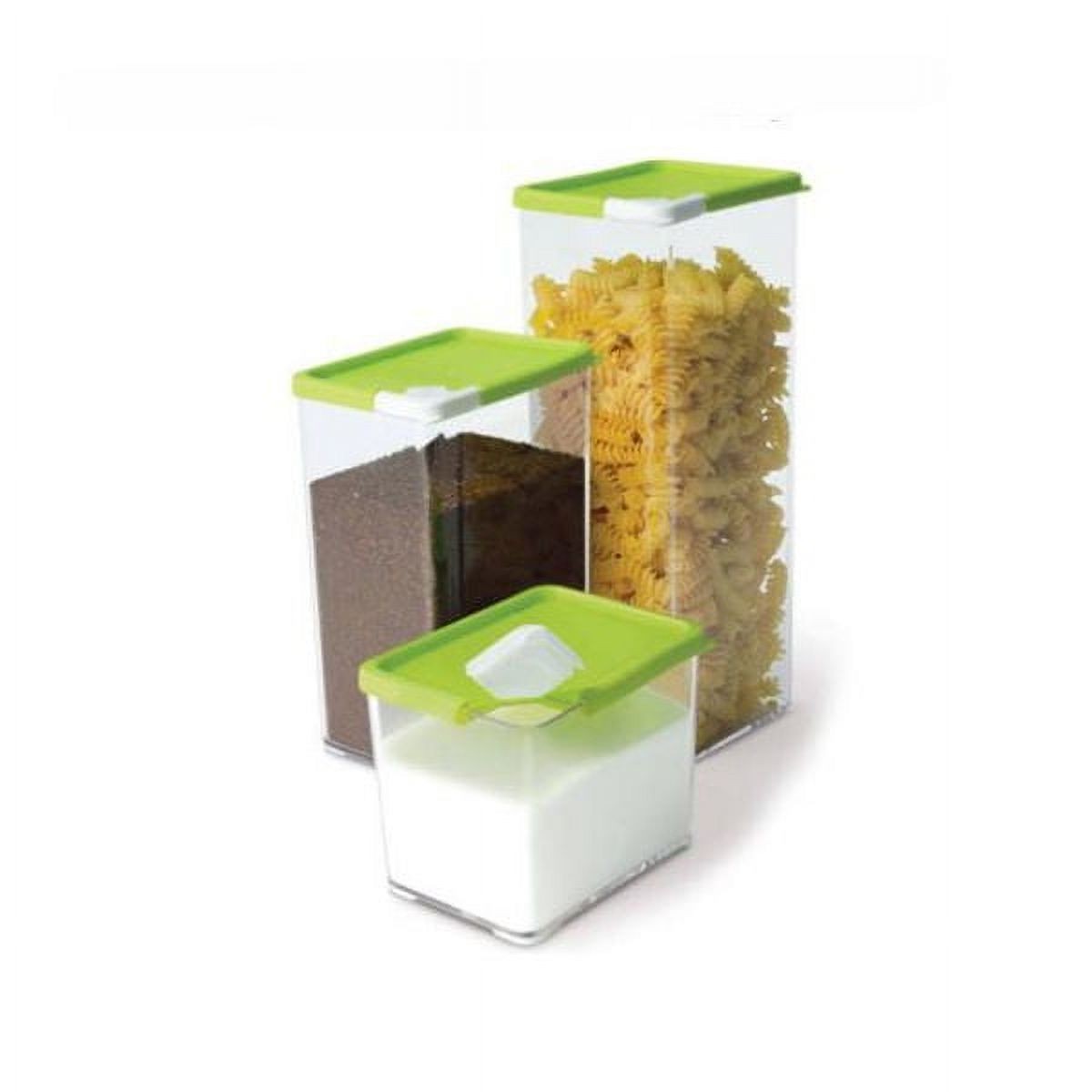 Удобный набор для гурманов из 3 емкостей для розлива EZ, прозрачных, зелено-белых