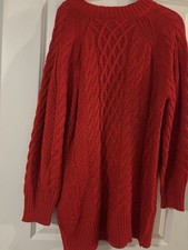 Women's Red sweater dress size large