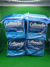 4 Pack Cottonelle Fresh Care Hypoallergenic Flushable Wipes Total 672 Exp 04/26