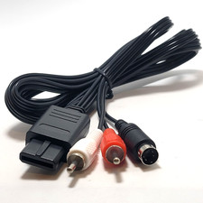 Dedicated S-Video A/V Cable for N64 SNES GameCube Audio Video Stereo Cord (6 Ft)