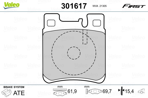 Fits VALEO 301617 BRAKE PADS FIRST  ⭐UK Stock⭐