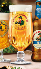 Set Of 2 x Birra Moretti Pint Glasses 20oz Brand New 2025 Design Genuine