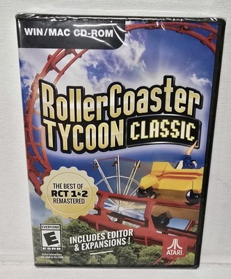 Roller Coaster Tycoon Classic PC/Mac Brand New Includes Editor and Expansions