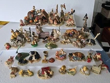 50 LOWELL DAVIS FIGURES SCHMID R.F.D. AMERICA FOXFIRE FARM ESTATE LOT COLLECTION