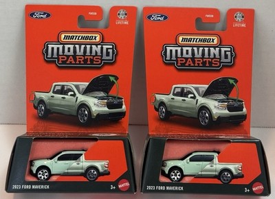 LOT OF 2! Matchbox Moving Parts 2023 FORD MAVERICK Truck Light Green Pickup 2026