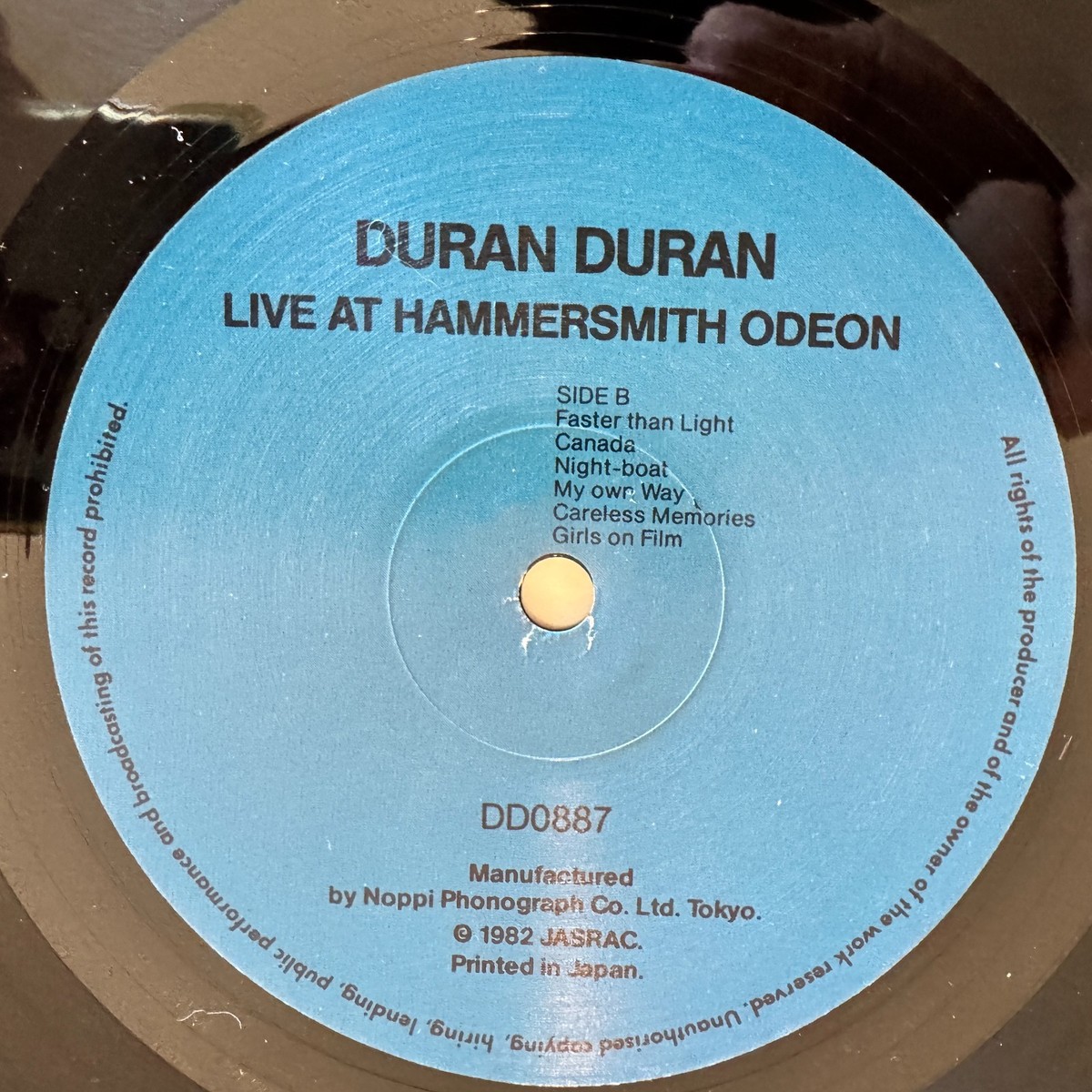 Duran Duran Rare Live Hammersmith Odeon 1982 Vinyl LP Original