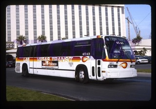 LAS VEGAS BUS SLIDE: LVT 4543 GMC RTS (1992 ORIGINAL)