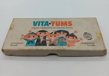 Vita Yums Multi Vitamin Candy Empty Box Professional Sample Vtg Advertising 
