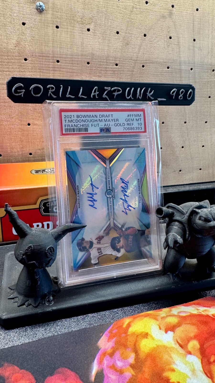 2021 Bowman Draft Mayer & McDonough Gold Auto PSA 10 6393 view 1