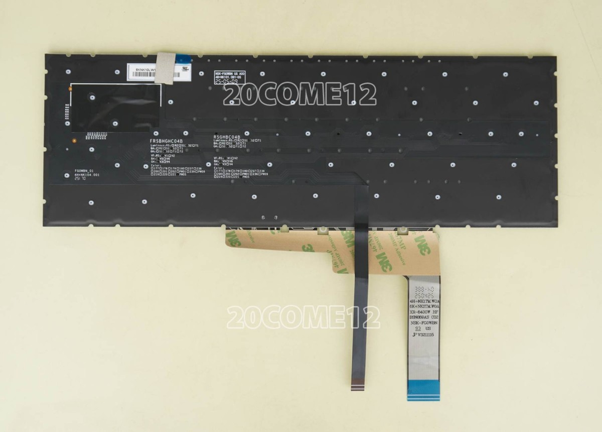 New for MSI Vector 17 HX AI A2XWJG keyboard 24-zone RGB backlit