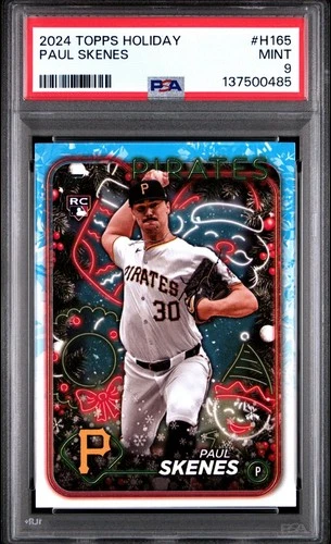 2024 Topps Holiday #H165 Paul Skenes Rookie PSA 9