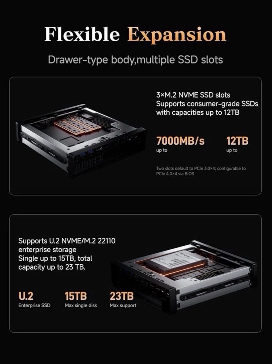 MINISFORUM MS-A2 Mini Workstation AMD Ryzen 9 9955HX, 64GB RAM