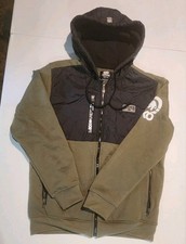 Ecko Unltd Men's Olive  Black Hoodie Jacket Zip Up Long Sleeve