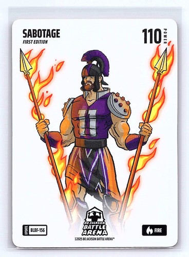 SABOTAGE (Domantas Sabonis) Bo Jackson Battle Arena #BLBF-156 Blizzard Fire