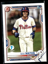 Nick Maton - 2021 Bowman 1st Edition Card BFE-5 Philadelphia Phillies