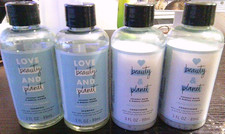 4 NEW Love Beauty  Planet coconut water  mimosa flower shampoo  conditioner