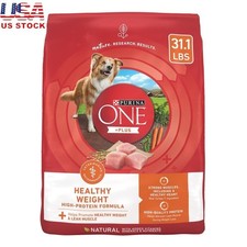 High Protein Healthy Weight Dry Dog Food Real Turkey Kibble For Adults 31.1 lb 2.14 per pound