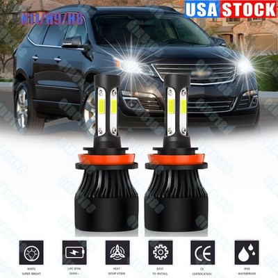 LED Headlight Kit H11 6000K White Bulbs Low Beam 6K for Chevy Traverse 2009-2017