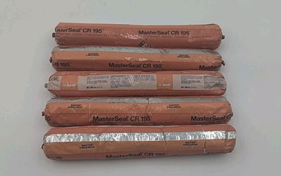 5 MasterSeal Sealant CR 195 BASF 20oz (590mL) Sausage Caulking Gun Al Gray
