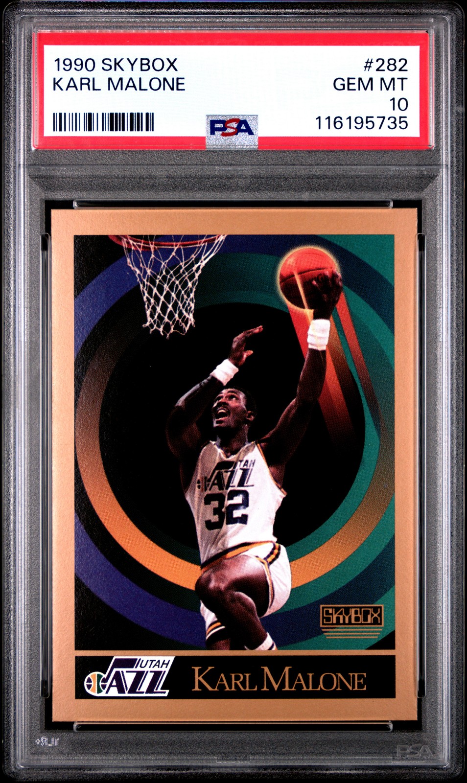 1990 Skybox #282 Karl Malone PSA 10 GEM MINT