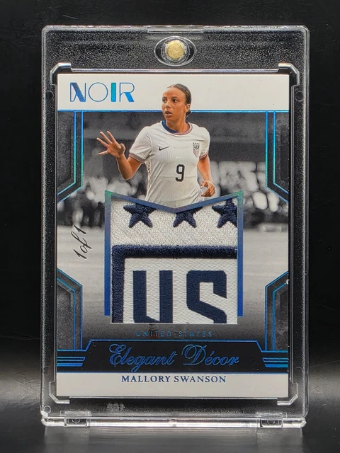 2024 Panini Noir Mallory Swanson Elegant Decor Platinum Patch 1/1 USA USWNT