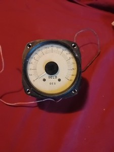 Vtg Weston Elec Inst Corp Model 955 Meter Type 56 93235 Aircraft Rudder Angle 