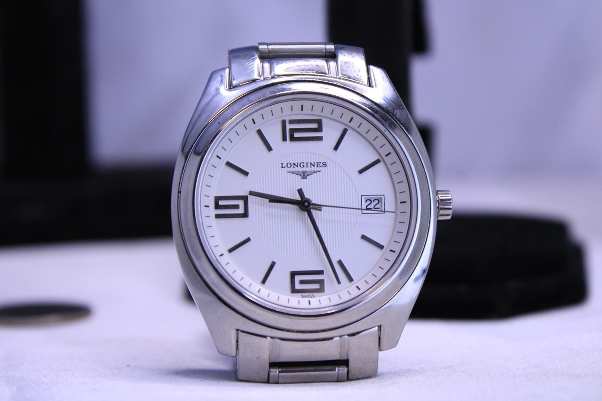 ロンジン LONGINES LungoMare L3.632.4 LONGINES Lungomare L3.632.4 Quartz Silver Dial Stainless Bracelet