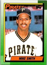 Mike Smith Topps 552 Pirates 1990 Baseball Card