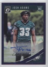 2018 Donruss Optic Rookies Purple Stars Prizm 25/50 Josh Adams #146 Auto 7zf