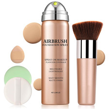 Airbrush Foundation Spray,Buildable Coverage Airbrush Makeup,Silk Flawless Found