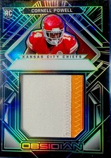 2021 Panini Obsidian - Volcanic Material Cornell Powell #VM-CP Electric Etch...
